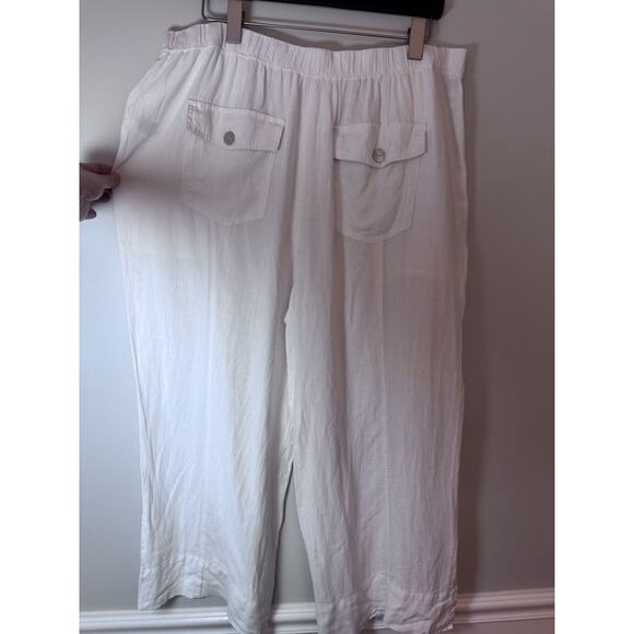 NIC+ZOE Paper White Rumba Park Wide-Leg Ankle Pant Size 18 NWT - Picture 6 of 16